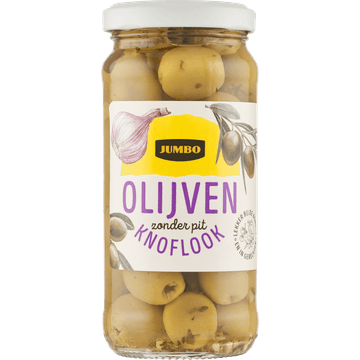 Jumbo Olijven Zonder Pit Knoflook 220 g
