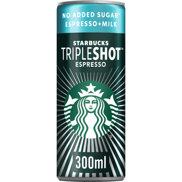 Starbucks Tripleshot Espresso no added sugar ijskoffie 300 ml