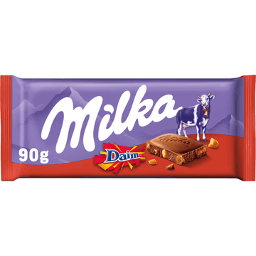 Milka Daim Chocolade Tablet 90g