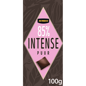 Jumbo Chocoladereep Intense Puur 100 g