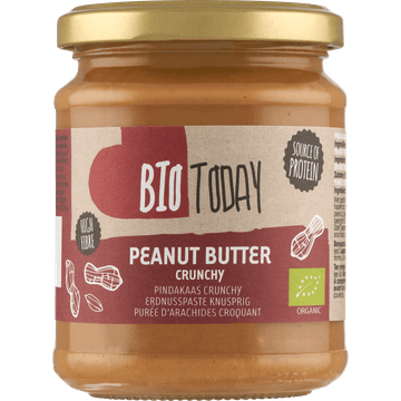 BioToday Pindakaas Crunchy 250 g