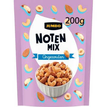 Jumbo Noten Mix Ongezouten 200 g