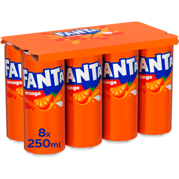 Fanta Orange Frisdrank 8 x 250 ml