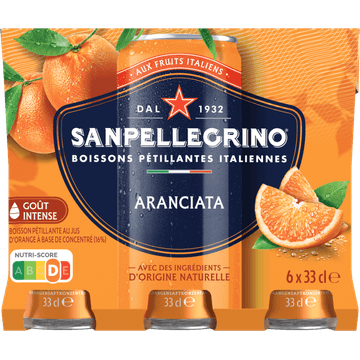 Sanpellegrino Limonade Aranciata 6 x 330 ml