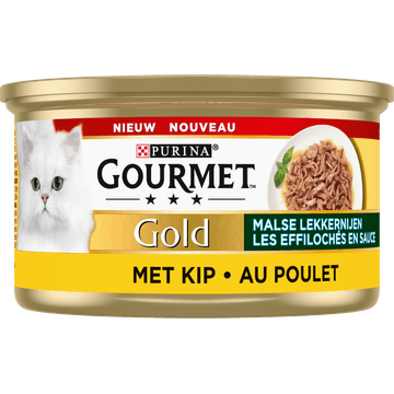 Gourmet Gold Malse Lekkernijen Kattenvoer nat met Kip