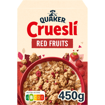 Quaker Cruesli Rood Fruit Ontbijtgranen 450 gr