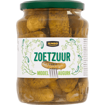 Jumbo Zoetzuur Middel Augurk 670 g
