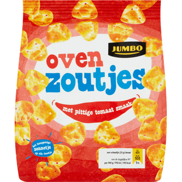 Jumbo Oven Zoutjes met Pittige Tomaat Smaak 125 g