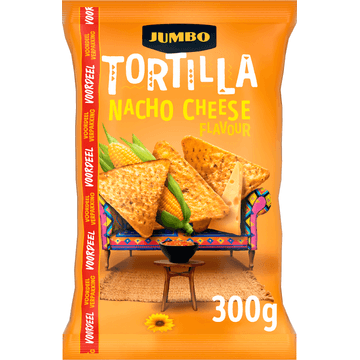 Jumbo Tortilla Chips Nacho Cheese 300 g