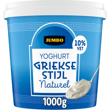 Jumbo Yoghurt Griekse Stijl Naturel 10% Vet 1KG
