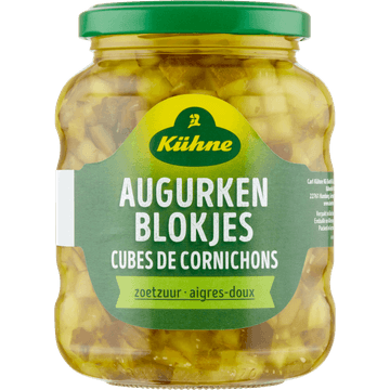 Kühne Augurken Blokjes Zoetzuur 330 g