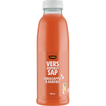 Jumbo Vers Geperst Sap Sinaasappel & Aardbei 500 ml