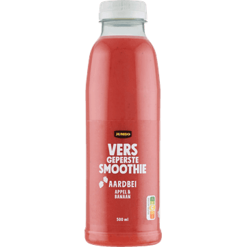 Jumbo Vers Geperste Smoothie Aardbei Appel & Banaan 500 ml