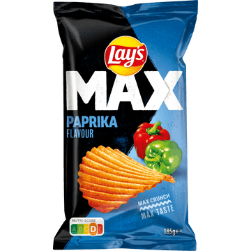 Lay's Max Ribbel Chips Paprika 185 gr