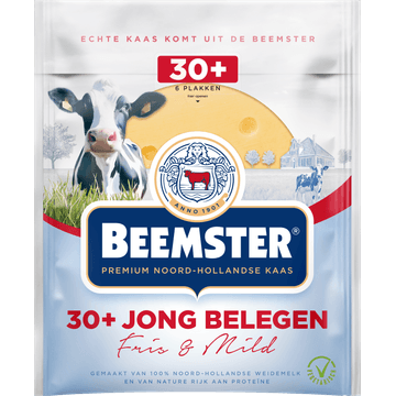 Beemster 30+ Jong Belegen Plakken 150 g