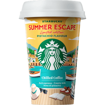 Starbucks Summer Escape Pistachio Flavour Chilled Coffee Limited Edition 220 ml