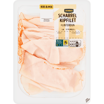 Jumbo Scharrel Kipfilet Flinterdun 100 g