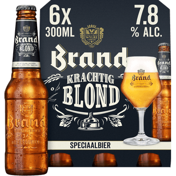 Brand Krachtig Blond Bier Fles 6 x 300ml