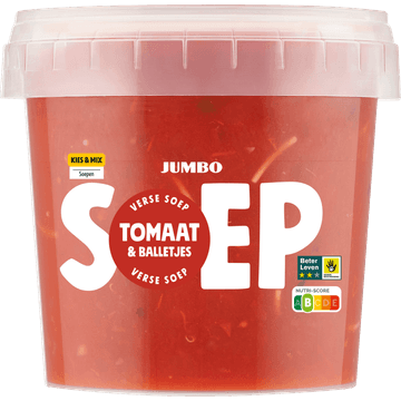 Jumbo Verse Soep Tomaat & Balletjes 500 g