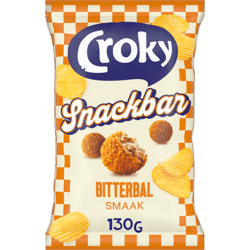 Croky Chips Snackbar Bitterbal 130g