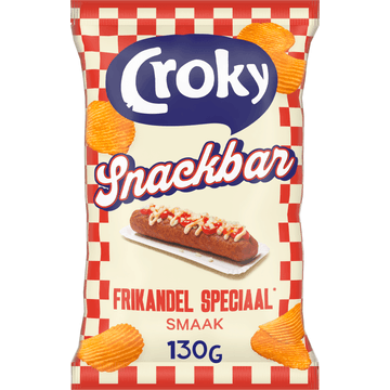Croky Chips Snackbar Frikandel Speciaal 130g