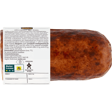 Jumbo Grillworst met Kaas 230 g