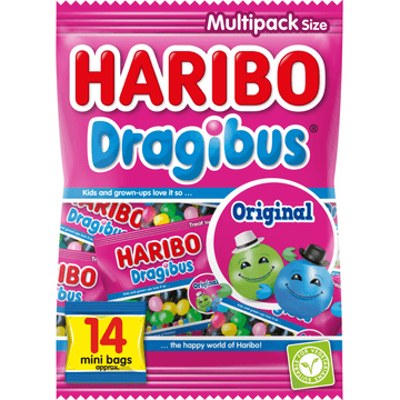Haribo Dragibus Original Uitdeelzakjes 350 g