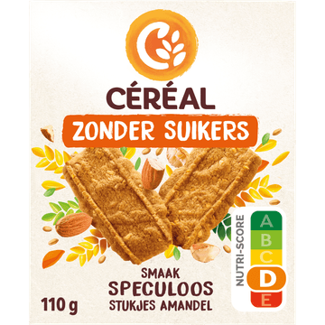 Céréal Zonder Suikers Smaak Speculoos Stukjes Amandel 2 x 5 Stuks 110 g