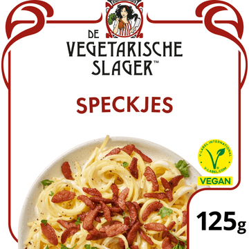 De Vegetarische Slager Speckjes Vegan 125 g