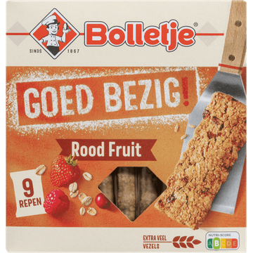 Bolletje Goed Bezig! Rood Fruit 9 Stuks 210 g