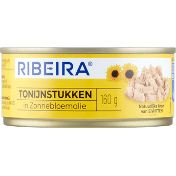 Ribeira Tonijnstukken in Zonnebloemolie 160 g
