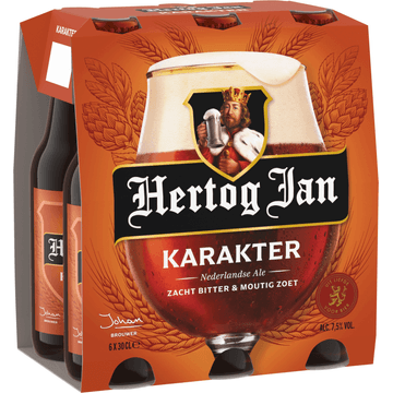 Hertog Jan Karakter Bier Flessen 6 x 30 cl