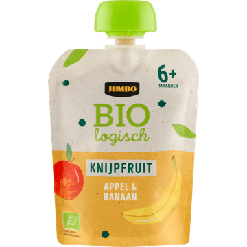 Jumbo Biologisch Knijpfruit Appel & Banaan 6+ Maanden 90 g