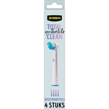 Jumbo Total Opzetborstels Clean 4 Stuks