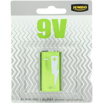 Jumbo 6LR61 9V 1 Stuk