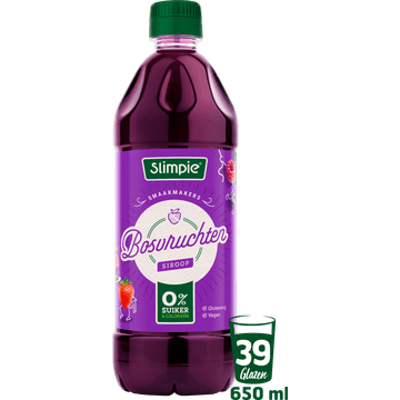 Slimpie Bosvruchten Siroop 650 ml