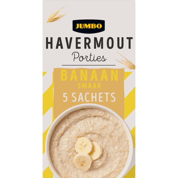 Jumbo Havermout Porties Banaansmaak 5 x 27 g