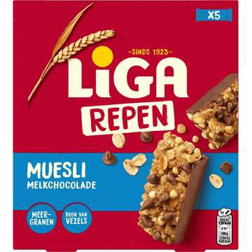 Liga Mueslirepen Chocolade 140g