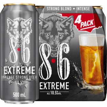 8.6 Extreme - Bier - Blik - 4 x 500ML