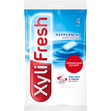 Xylifresh Peppermint Sugar Free Gum 4 x 18 g