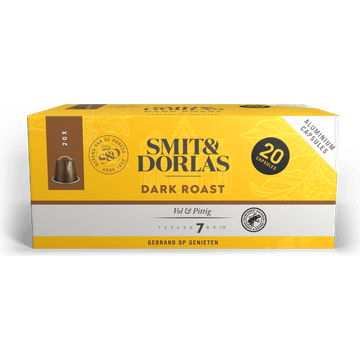 Smit & Dorlas Dark Roast Cups 20 stuks