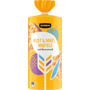 Jumbo Rijst & Maïs Wafels met Kaassmaak 155 g
