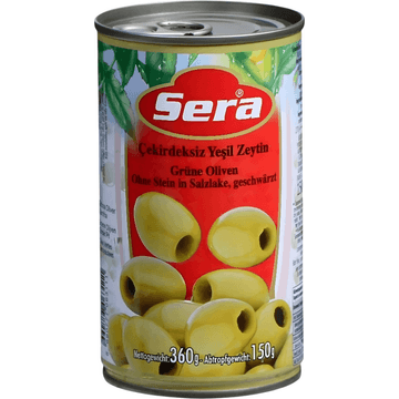 Sera Groene Olijven Zonder Pit 385ml