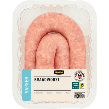 Jumbo Varken Braadworst Fijn 390 g