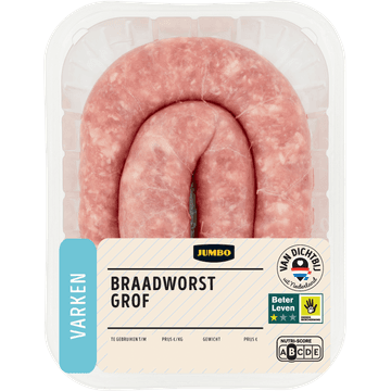 Jumbo Braadworst Grof 400 g