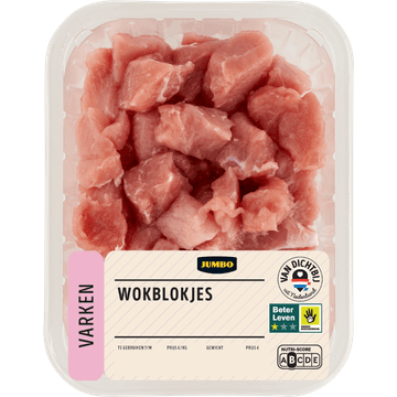 Jumbo Varkens Wokblokjes 350g
