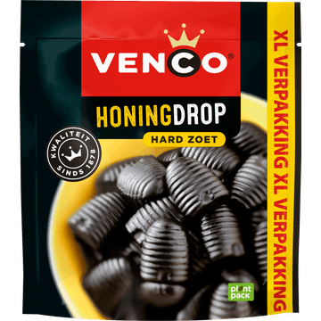 Venco Honingdrop Hard Zoet XL Verpakking 340 g