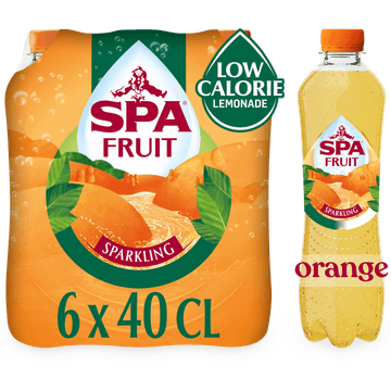 SPA FRUIT Bruisende Fruitige Frisdrank Orange - 6 x 400ML