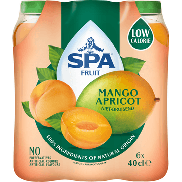 Spa Fruit Mango Apricot Smaak - 6 x 400ML
