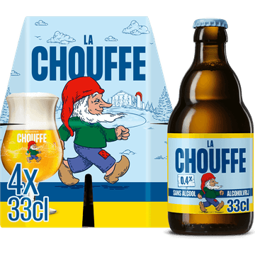Chouffe - Alcoholvrij 0.4% - Fles - 4 x 330ML